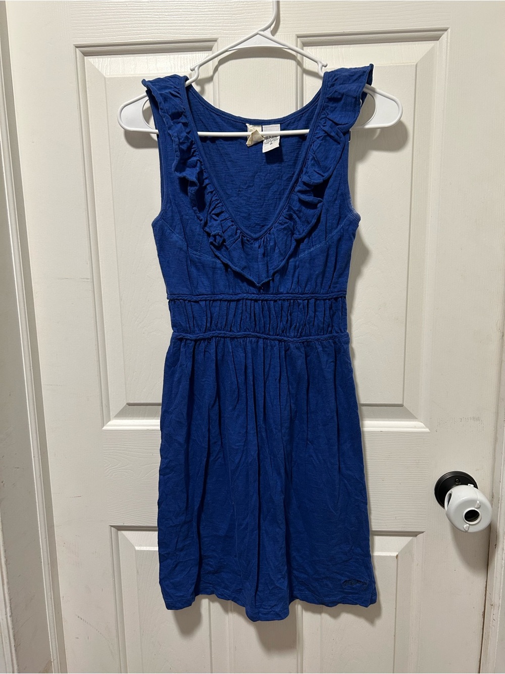 Billabong Royal Blue Ruffle V-Neck Dress